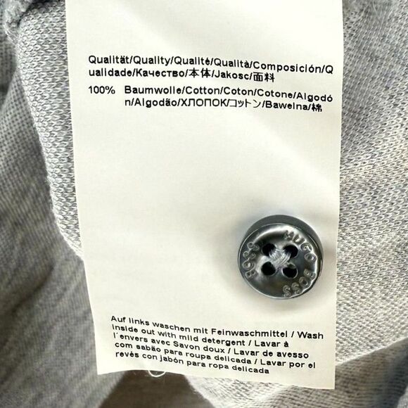 Hugo Boss Regular Fit 100% Cotton Gray Polo Mens Size L‎ - Picture 8 of 10